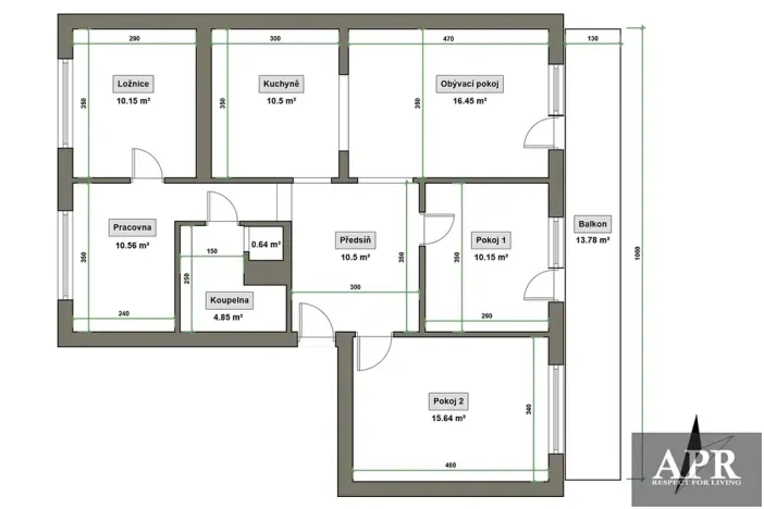 Prodej bytu 4+kk, Luhačovice, Zahradní čtvrť, 87 m2