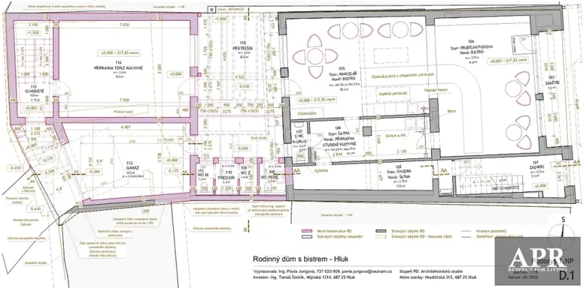 Prodej obchodního prostoru, Hluk, Hradišťská, 177 m2