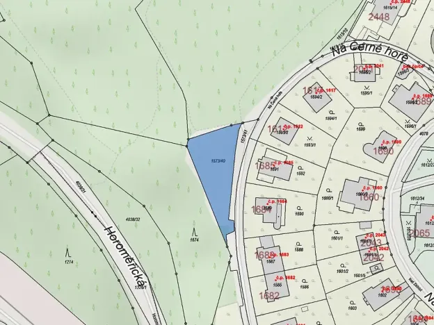 Dražba pozemku, Praha, 786 m2