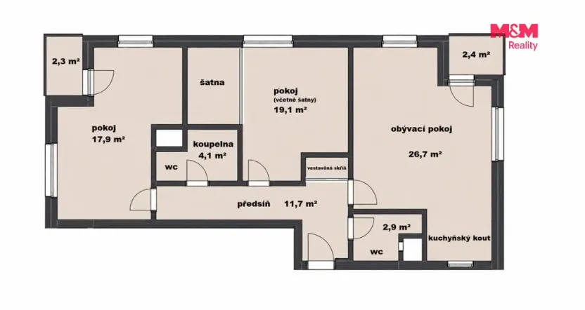 Prodej bytu 3+kk, Praha, Miroslava Hajna, 82 m2