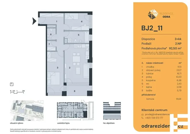 Prodej bytu 3+kk, Praha - Bohnice, Lodžská, 93 m2