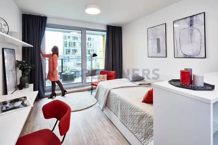 Pronájem bytu 1+kk, Praha - Libeň, Kurta Konráda, 30 m2