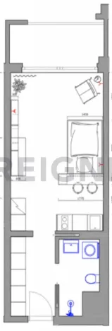 Pronájem bytu 1+kk, Praha - Libeň, Kurta Konráda, 30 m2