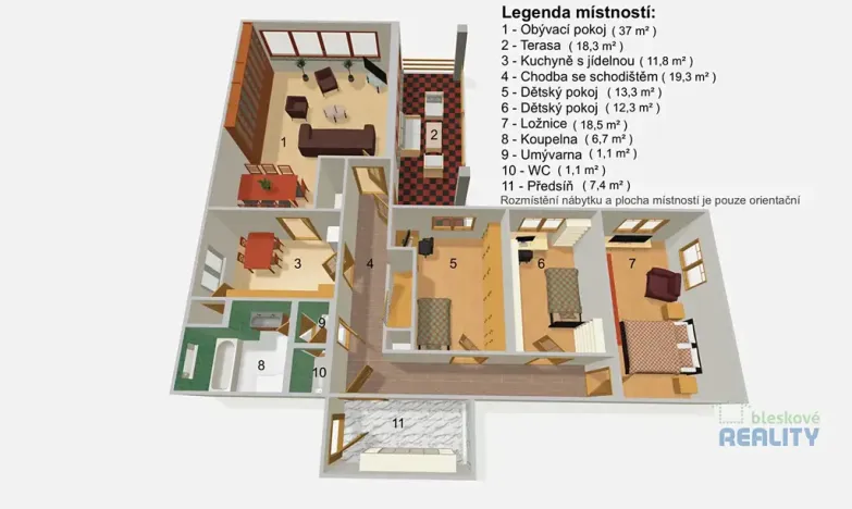 Pronájem rodinného domu, Brandýs nad Labem-Stará Boleslav, Smetanova, 180 m2