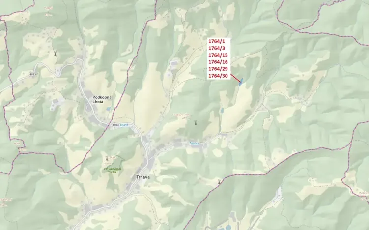 Dražba lesa, Trnava, 10498 m2