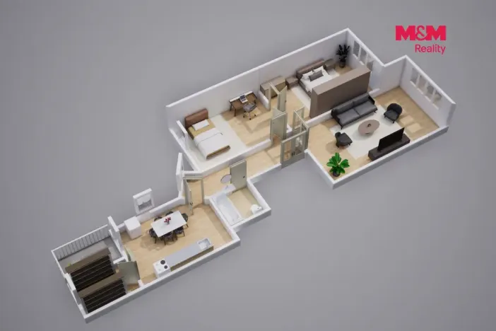 Prodej bytu 3+1, Teplice, Duchcovská, 102 m2