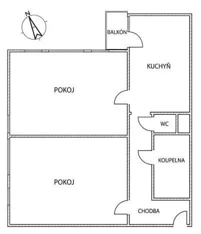 Pronájem bytu 2+1, Ostrava, Hlavní třída, 59 m2