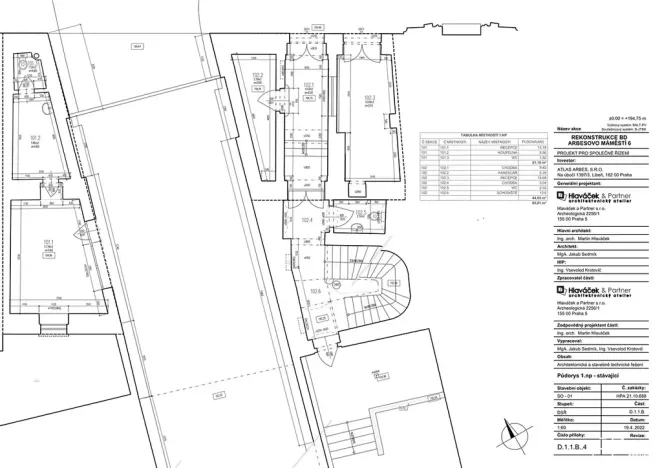 Prodej činžovního domu, Praha - Smíchov, Arbesovo náměstí, 930 m2