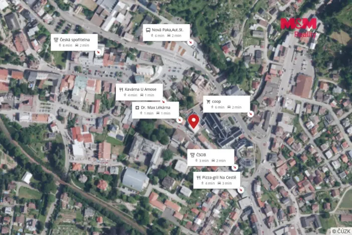 Pronájem kanceláře, Nová Paka, Komenského, 19 m2