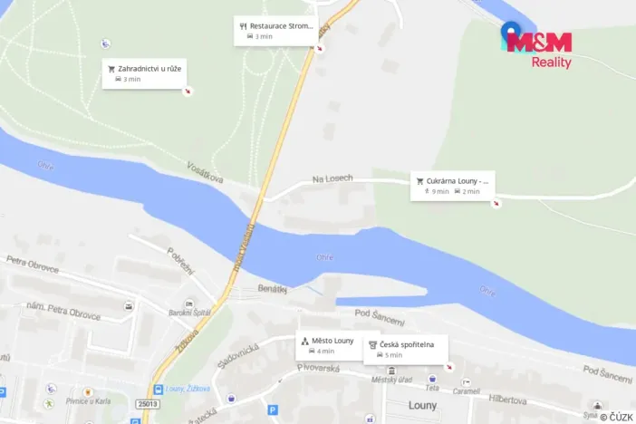 Prodej zahrady, Louny, 613 m2