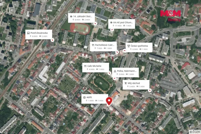 Prodej bytu 1+kk, Plzeň - Doubravka, Školní, 20 m2