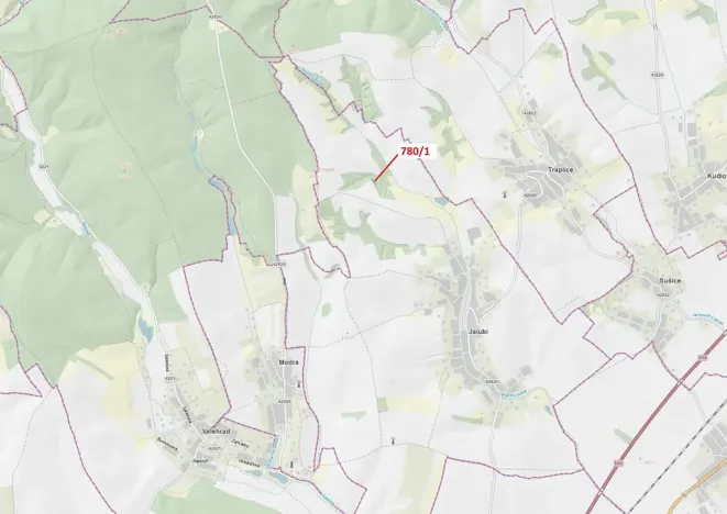 Dražba lesa, Jalubí, 659 m2