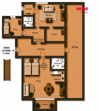 Prodej bytu 4+kk, Ostrava - Mariánské Hory, Nivnická, 83 m2