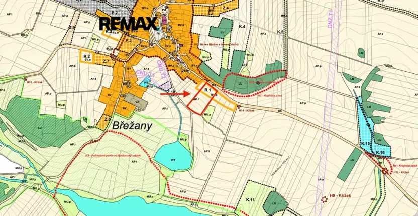 Prodej zahrady, Břežany, 11768 m2