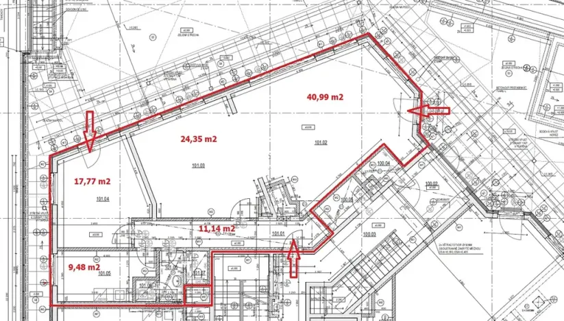 Pronájem kanceláře, Praha - Krč, Pacovská, 109 m2