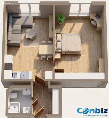 Pronájem bytu 2+kk, Praha - Vinohrady, Libická, 49 m2