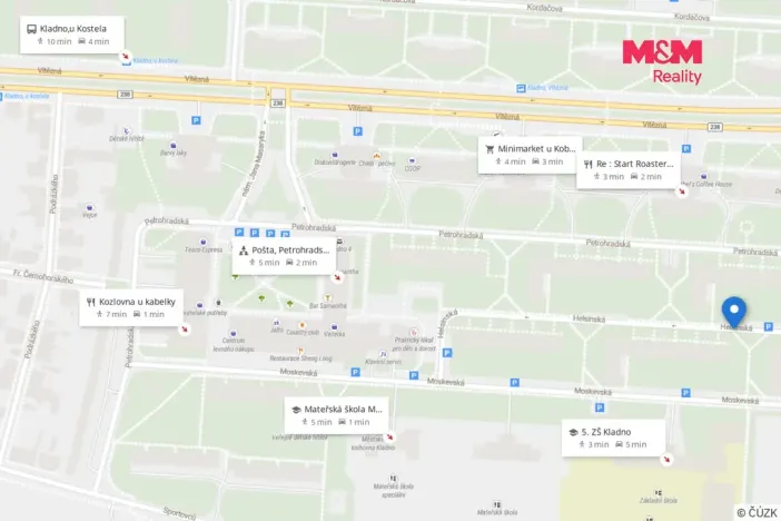 Pronájem bytu 2+1, Kladno, Helsinská, 48 m2