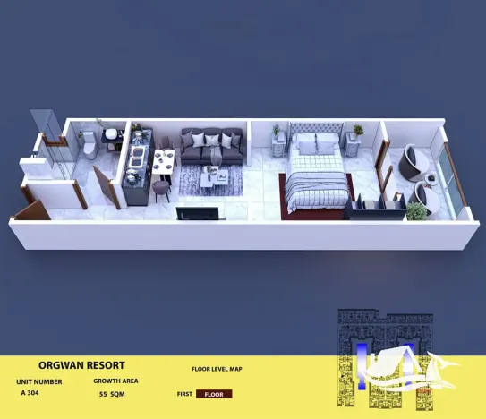 Prodej bytu 2+kk, Hurghada, Egypt, 44 m2