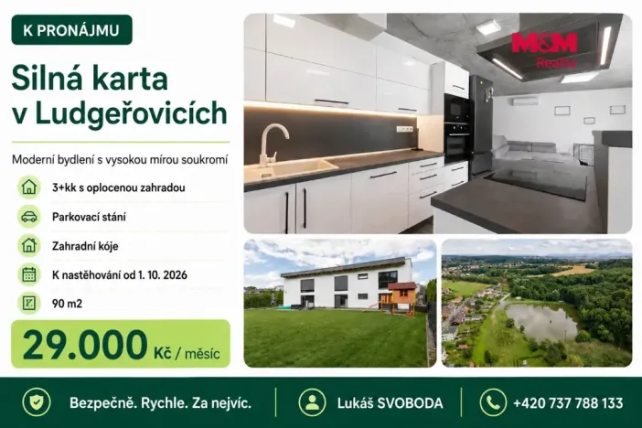 Pronájem rodinného domu, Ludgeřovice, Finské domky, 90 m2