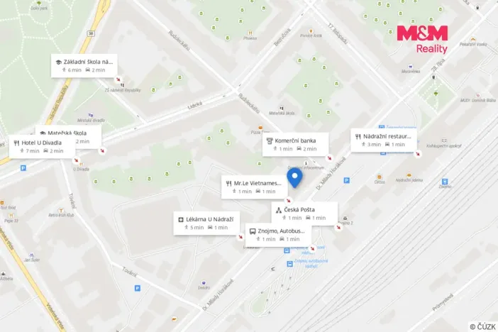 Pronájem bytu 2+1, Znojmo, Dr. Milady Horákové, 55 m2