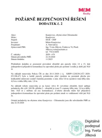 Prodej pozemku pro bydlení, Kasejovice, 1234 m2