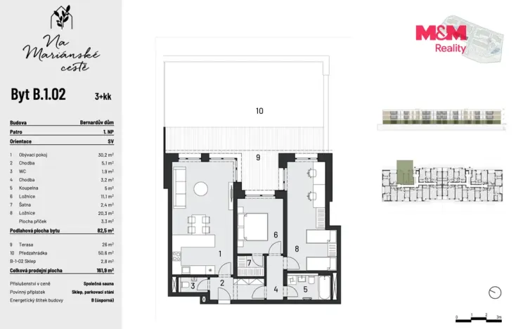 Prodej bytu 3+kk, Brandýs nad Labem-Stará Boleslav, Dřevčická, 83 m2