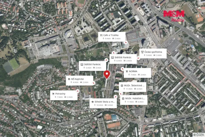 Prodej bytu 4+1, Praha - Podolí, Pujmanové, 78 m2