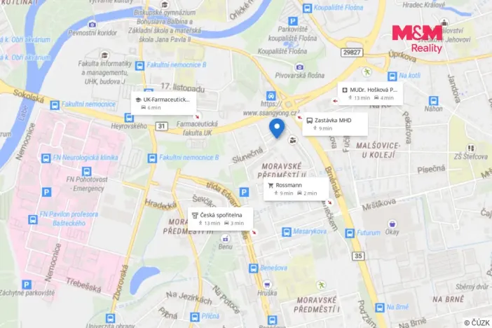 Pronájem bytu 2+kk, Hradec Králové - Nový Hradec Králové, Durychova, 47 m2