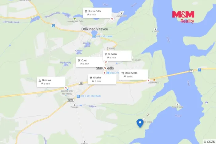 Prodej chaty, Orlík nad Vltavou - Staré Sedlo, 36 m2