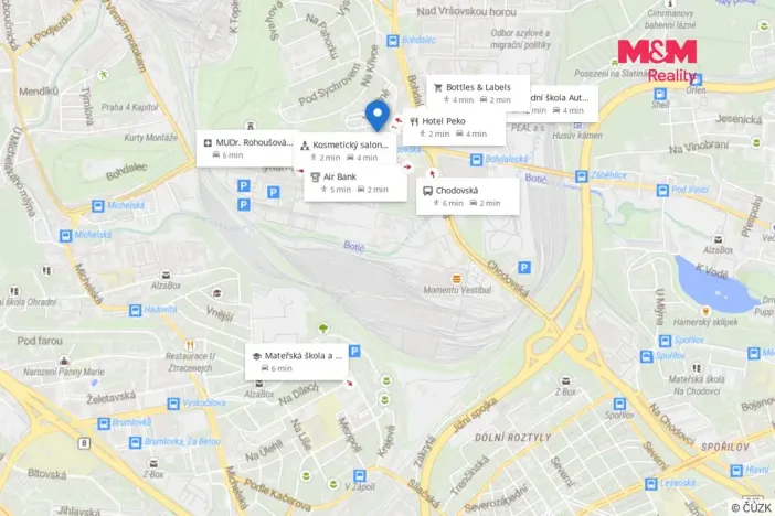 Prodej bytu 2+kk, Praha - Michle, V dolině, 54 m2