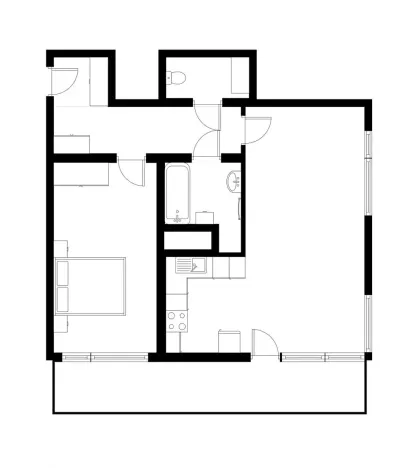 Pronájem bytu 2+kk, Praha - Háje, Jurkovičova, 59 m2