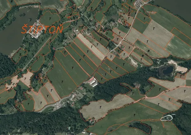 Prodej louky, Nové Hrady - Štiptoň, 4246 m2
