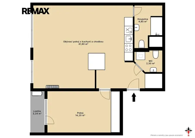 Prodej bytu 2+kk, Praha - Řepy, Šimonova, 62 m2