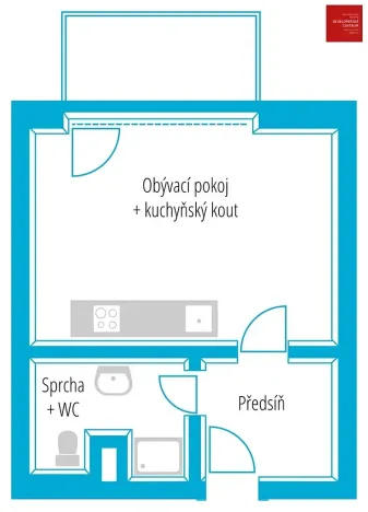 Pronájem bytu 1+kk, Mariánské Lázně, Dvořákova, 25 m2
