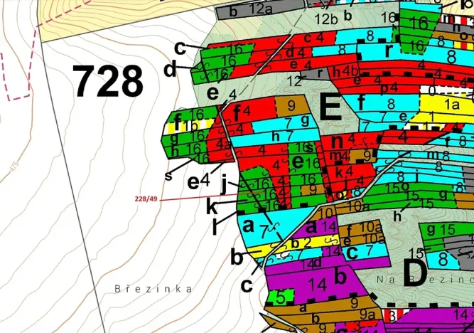 Dražba lesa, Břežany, 2070 m2