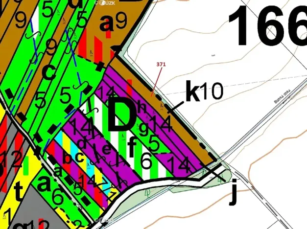 Dražba lesa, Komárov, 2175 m2