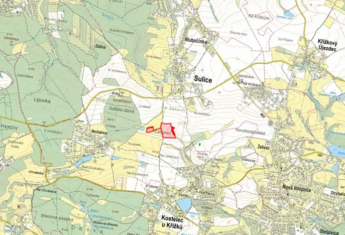 Prodej pole, Sulice, 54695 m2