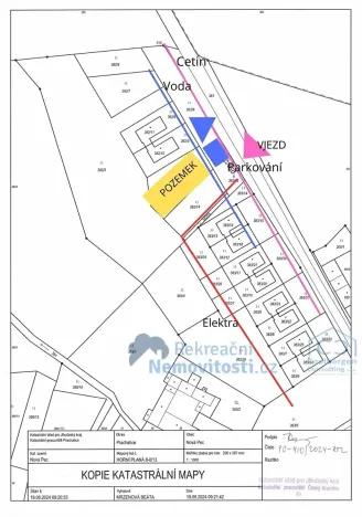 Prodej pozemku pro bydlení, Nová Pec, 834 m2
