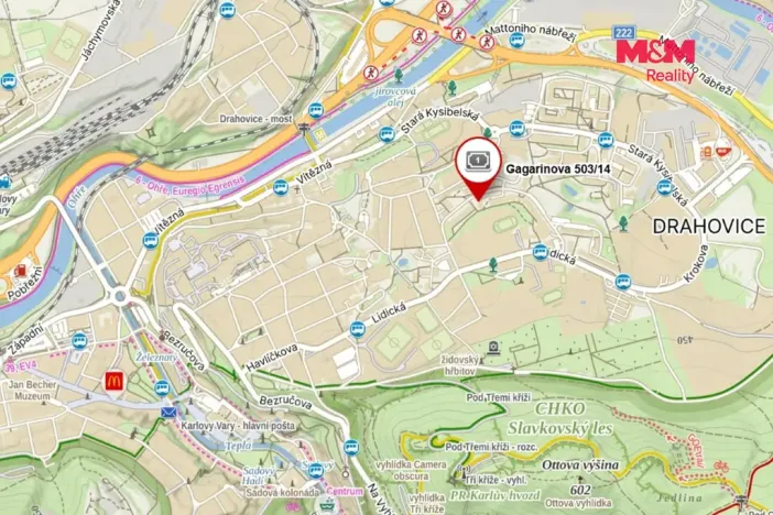 Prodej bytu 1+1, Karlovy Vary - Drahovice, Gagarinova, 37 m2