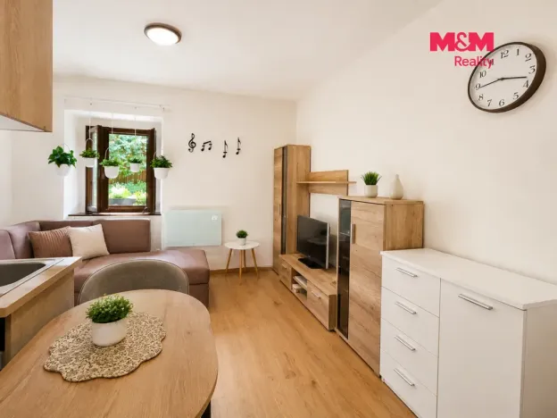 Prodej bytu 1+kk, Líšnice, Spálený Mlýn, 18 m2