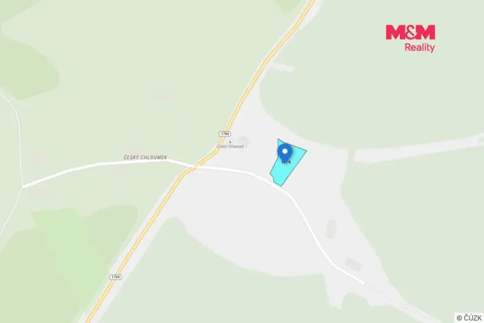 Prodej pozemku pro bydlení, Útvina - Český Chloumek, 913 m2