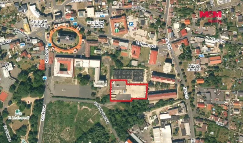 Pronájem komerčního pozemku, Krupka, Bohumila Bachury, 5000 m2