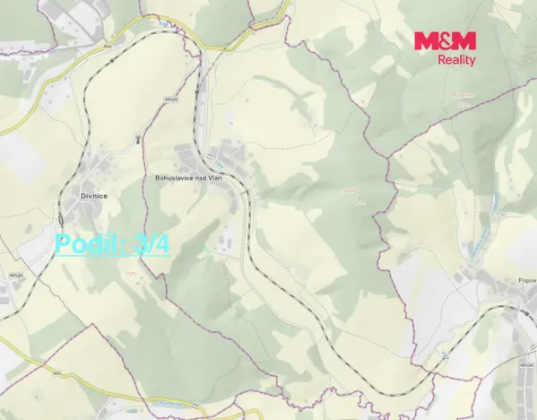 Prodej louky, Bohuslavice nad Vláří, 127756 m2