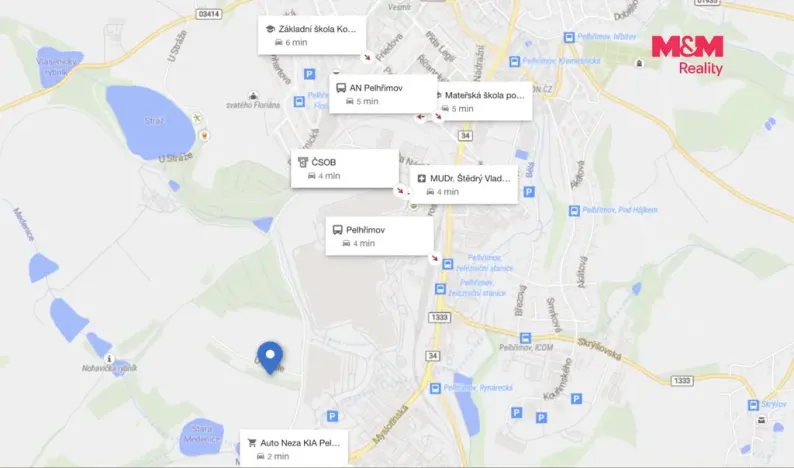Prodej pozemku pro bydlení, Pelhřimov, 514 m2