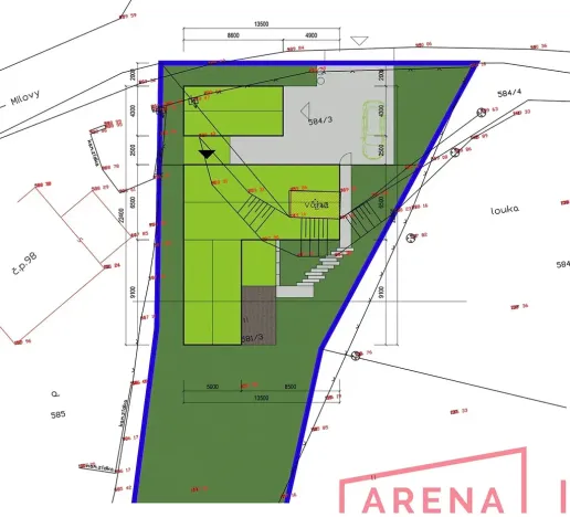 Prodej pozemku pro bydlení, Březiny, 1050 m2