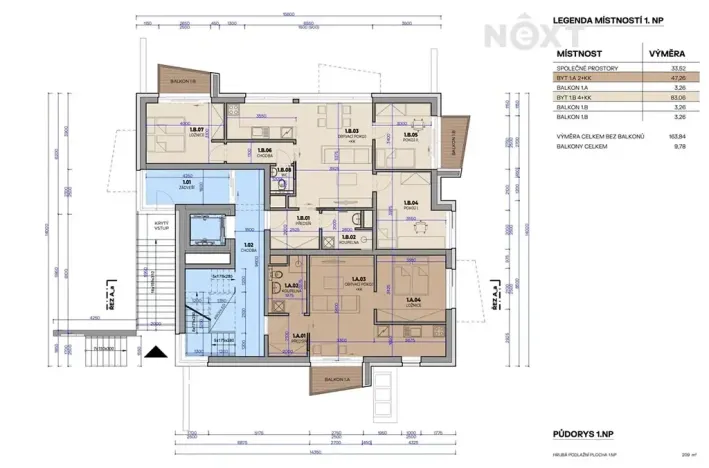 Prodej bytu 2+kk, Fryšták, 51 m2