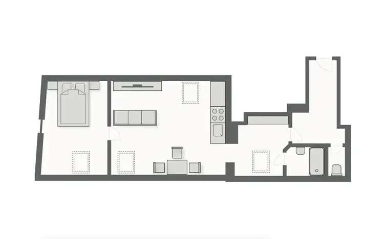 Pronájem bytu 2+kk, Jihlava, Masarykovo náměstí, 75 m2