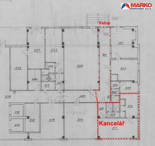 Pronájem kanceláře, Chomutov, Školní pěšina, 100 m2