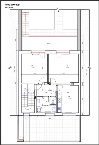 Prodej bytu 2+1, Šlapanice, Tyršova, 65 m2