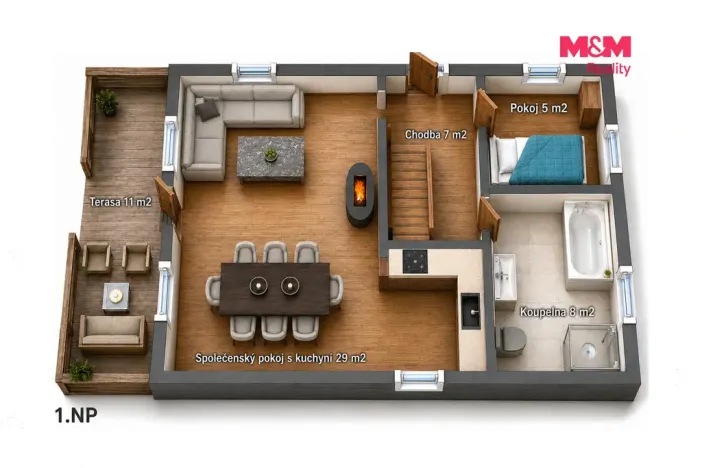 Prodej chalupy, Žacléř - Prkenný Důl, 97 m2
